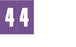 Wilmer Barkley Pre-Printed Label Chart Tab 4 | 4 Purple 1-7/8 X 1-7/8 Inch - W-5200-4