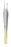 Miltex Carb-N-Sert Tissue Forceps Hudson-Ewald 6 Inch Surgical Grade Stainless Steel / Tungsten Carbide NonSterile NonLocking Thumb Handle Straight Cross Serrated Tips w/1 X 2 Teeth and Tying Platform - 6-115TC