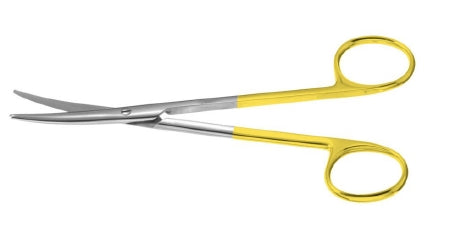 Miltex Padgett SuperCut Dissecting Scissors Metzenbaum 5-3/4 Inch Length OR Grade Stainless Steel (German) / Tungsten Carbide NonSterile Finger Ring Handle Curved Blade Blunt/Blunt - PM-6810TC