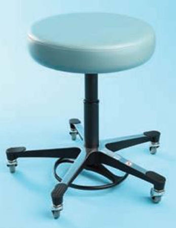 Blickman Blickman Built Exam Stool Backless Pneumatic Height Adjustment 5 Casters Blue - 1041205000