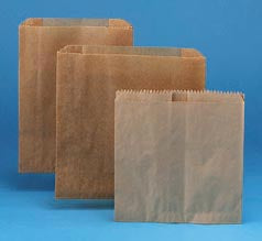 Lagasse Hospeco Feminine Hygiene Receptacle Liner Brown Kraft Waxed Paper 3.5 X 7.5 X 10.25 Inch Fold - HOS260