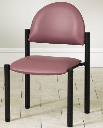 Clinton Industries Premium Series Side Chair Burgundy Without Armrests Vinyl - C-40-3BG
