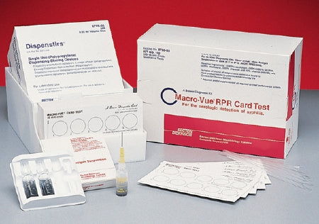 BD BD Macro-Vue RPR No. 104 Rapid Test Kit RPR Card Test Syphilis Screen Whole Blood / Serum Sample 300 Tests - 274449