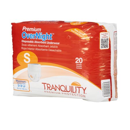 Principle Business Enterprises Tranquility Premium OverNight Adult Absorbent Underwear Pull On Small Disposable Heavy Absorbency - 2114