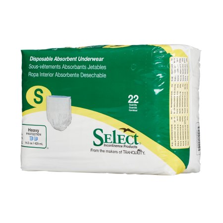 Principle Business Enterprises Select Adult Absorbent Underwear Pull On Small Disposable Heavy Absorbency - 2604