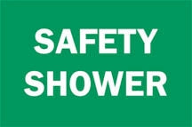 Brady - Door / Wall Sign Facility Safety Shower - 19035456