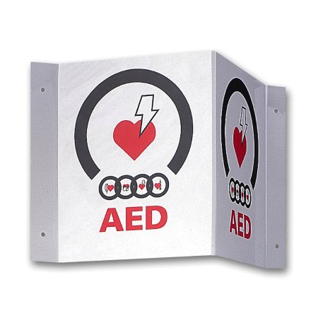 Zoll - Door / Wall Sign First Aid Sign ZOLL Aed Automated External Defibrillator - 9310-0738