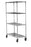 Cari-All Healthcare Utility Cart TSS Wire 24 X 36 X 69 Inch 4 Shelves - 436CH