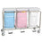R & B Wire Products - Triple Hamper with Bags 4 Casters 30 to 35 gal. - 686WBP