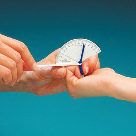 Patterson Medical Supply Rolyan Finger / Toe Goniometer 30 Degree of Hyperextension to 120 Degree of Flexion In 2 Degree Increment 9.5 cm, 2 cm - A4417
