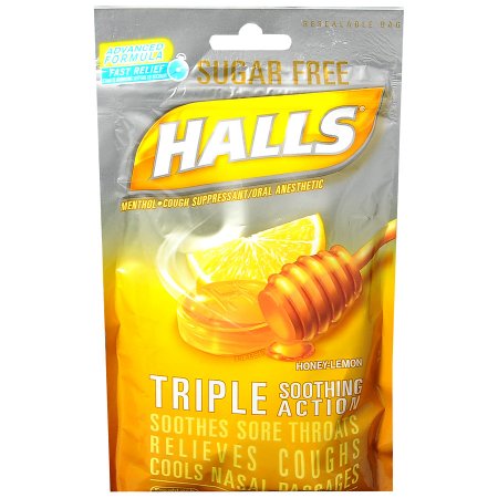 Halls Sugar-Free - Cold and Cough Relief 7.6 mg Strength Lozenge 25 per Bag - 31254662213