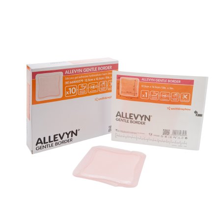 Allevyn Gentle Border - Silicone Foam Dressing 5 X 5 Inch Square Silicone Gel Adhesive with Border Sterile - 66800279