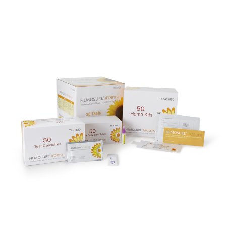 Hemosure - Rapid Test Kit Colorectal Cancer Screening Fecal Occult Blood Test (iFOB or FIT) Stool Sample 30 Tests - T1-CK30