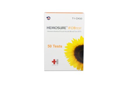 Hemosure - Rapid Test Kit Colorectal Cancer Screening Fecal Occult Blood Test (iFOB or FIT) Stool Sample 50 Tests - T1-CK50