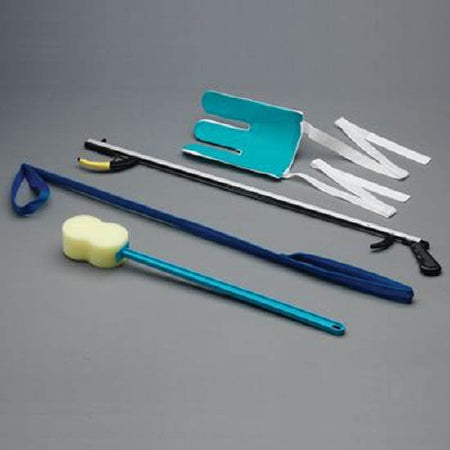 Patterson Medical Supply SammonsPreston Hip Kit 9 ADL Hip / Knee Equipment Kit Reacher - 32 Inch Length / Leg Lifter - 41 Inch Length - 554996