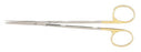 Miltex Carb-N-Sert - Dissecting Scissors Metzenbaum 7 Inch Length OR Grade German Stainless Steel / Tungsten Carbide NonSterile Finger Ring Handle Straight Blade Sharp Tip / Sharp Tip - 5-181B-TC