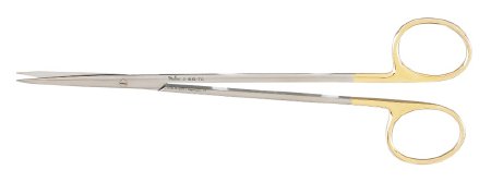 Miltex Carb-N-Sert - Dissecting Scissors Metzenbaum 7 Inch Length OR Grade German Stainless Steel / Tungsten Carbide NonSterile Finger Ring Handle Straight Blade Sharp Tip / Sharp Tip - 5-181B-TC