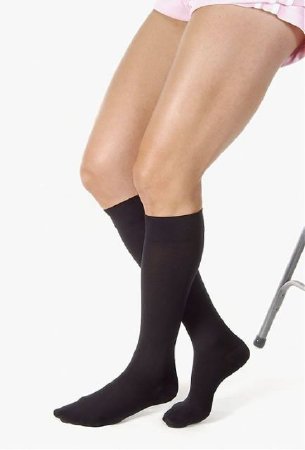 JOBST Relief - Compression Stocking Knee High Large Black Closed Toe - 114738