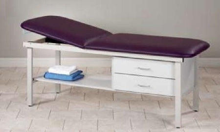 Clinton Industries ETA Alpha Series Treatment Table with Drawers Fixed Height 450 Lbs. - 3013-30-3BK