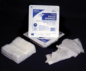 Dukal Dukal Gauze Sponge Cotton 12-Ply 3 X 3 Inch Square NonSterile - 3124