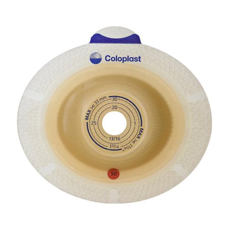 SenSura - Ostomy Barrier Precut, Standard Wear Double Layer Adhesive 50 mm Flange Red Code System 1 Inch Opening - 11022