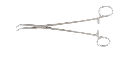 Miltex - Hemostatic Forceps Lahey 9 Inch Length OR Grade German Stainless Steel NonSterile Ratchet Lock Finger Ring Handle Curved Longitudinally Serrated Tips - 14-49