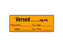 Shamrock Scientific Pre-Printed / Write On Label Anesthesia Label VERSED _____ mg / mL / Prep Date _____ Exp. Date _____ / Initial _____ Exp. Time _____ Orange 1/2 X 500 Inch - SA-213-EXP-PRE