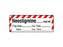Shamrock Scientific Pre-Printed Label Anesthesia Label Neostigmine _____ mg / mL / Prep Date _____ Exp. Date _____ / Initial _____ Exp. Time _____ Red / White 1/2 X 500 Inch - SA-231-EXP-PRE