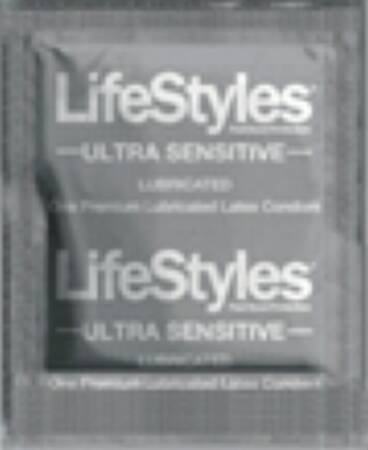 Sxwell USA Lifestyles Ultra Sensitive Condom Lubricated One Size Fits Most 1000 per Case - 5400
