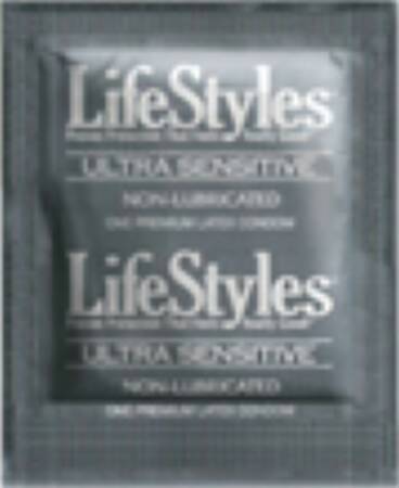 Sxwell USA Lifestyles Ultra Sensitive Condom Non-Lubricated One Size Fits Most 1000 per Case - 5700