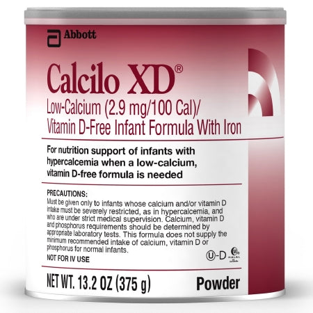 Abbott Nutrition Calcilo XDLow-Calcium/Vitamin D-Free with Iron Infant Formula 13.2 oz. Can Powder - 53328