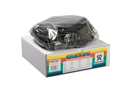 Fabrication Enterprises CanDo Low Powder Exercise Resistance Tubing Black 100 Foot Length X-Heavy Resistance - 1324279