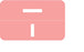 Wilmer Barkley Pre-Printed Label Chart Tab I | I Pink 1 X 1-5/8 Inch - W-P1001-I