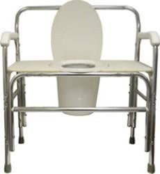Convaquip Industries ConvaQuip Bariatric Commode Chair With Arms Aluminum Frame 21 Inch Height - 730