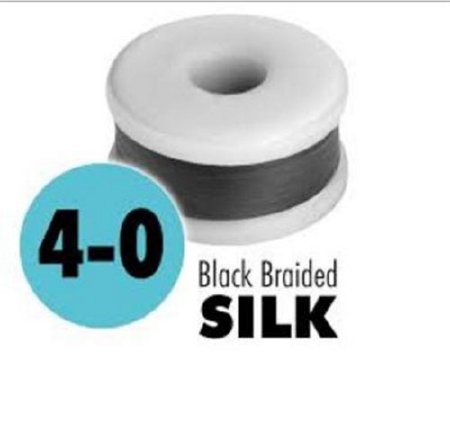 LOOK - Suture without Needle Braided Silk Nonabsorbable Uncoated Size 5 - 0 100 Yard Spool - SP115
