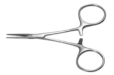 Miltex Padgett Hemostatic Forceps Mosquito 4 Inch Surgical Grade Stainless Steel NonSterile Ratchet Lock Finger Ring Handle Straight - FLM-100