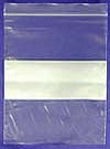 Donovan Industries DawnMist Zip Closure Bag with Write-On Block 8 X 10 Inch Plastic Clear / White Block - ZIP810WB