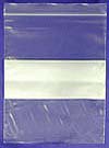 DawnMist - Reclosable Bag 8 X 10 Inch Plastic Clear / White Block Zipper Closure - ZIP810WB