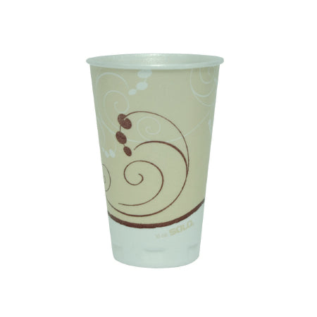 Solo Cup Trophy Drinking Cup 16 oz. Symphony Print Styrofoam Disposable - X16N-J8002