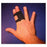 DigiWrap - Finger Splint Size 1 Hook and Loop Strap Closure Black - 10321