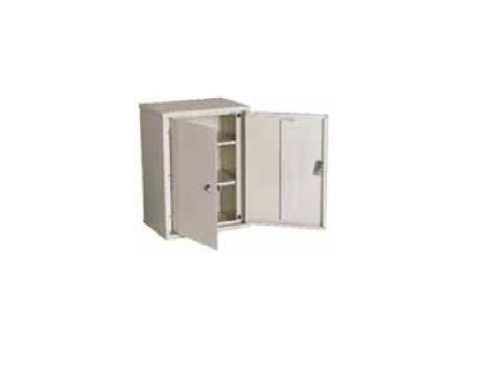 Harloff Narcotic Cabinet Wall Mount Steel Adjustable Shelf Double Key Lock - 2702BG