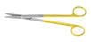 Miltex Padgett SuperCut Plastic Surgery Scissors Gorney 7-1/4 Inch Length OR Grade Stainless Steel (German) / Tungsten Carbide NonSterile Finger Ring Handle Straight Blade Blunt/Blunt - PM-6830TC