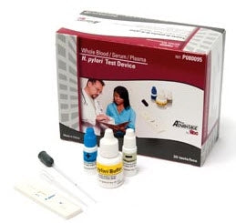 Polymedco Poly stat Rapid Test Kit Infectious Disease Immunoassay H. Pylori Whole Blood / Serum / Plasma Sample CLIA Waived 25 Tests - HP20