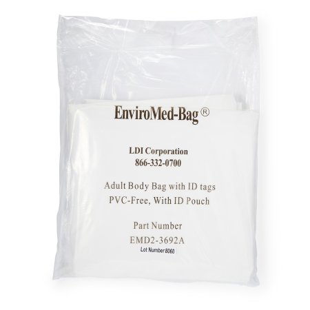 EnviroMed-Bag - Post Mortem Bag 36 W X 92 L Inch One Size Fits Most Olefin Film Zipper Closure, Envelope Style - EMD2-3692A