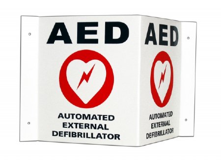 Zoll Medical - Door / Wall Sign First Aid Sign Aed Automated External Defibrillator - 168-6002-001