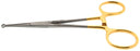 BR Surgical BR Surgical Vasectomy Forceps 5-1/2 Inch Surgical Grade Stainless Steel / Tungsten Carbide NonSterile Ratchet Lock Finger Ring Handle Straight 3 mm Round Tips - BR66-10601
