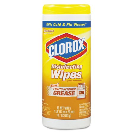 Saalfeld Redistribution Clorox Surface Disinfectant Premoistened Wipe 35 Count Canister Disposable Lemon Scent - 1594