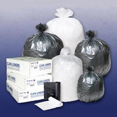 Lagasse Integrated Bagging Systems Trash Bag Heavy Duty 55 gal. Natural HDPE 14 Mic. 36 X 60 Inch Star Seal Bottom Twist Tie Coreless Roll - IBSS366014N