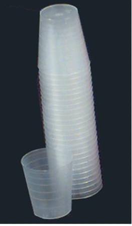 Health Care Logistics Narrow Graduated Medicine Cup 1 oz. Clear Plastic Disposable - 5165-01