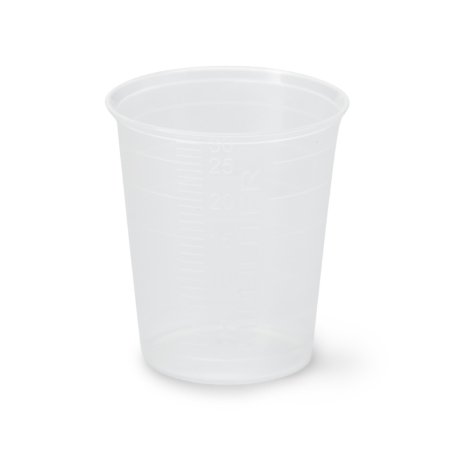 Narrow - Graduated Medicine Cup 1 oz. Clear Plastic Disposable - 5165